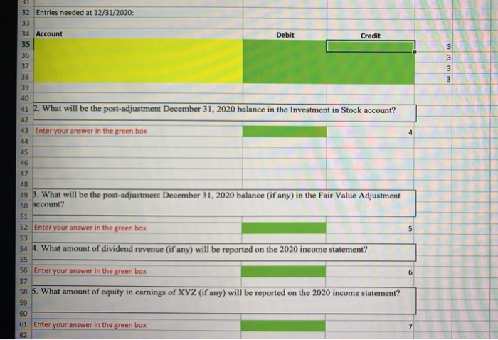 1, 2020 ABC purchased 100,000 shares of XYZ common shares at purchase
