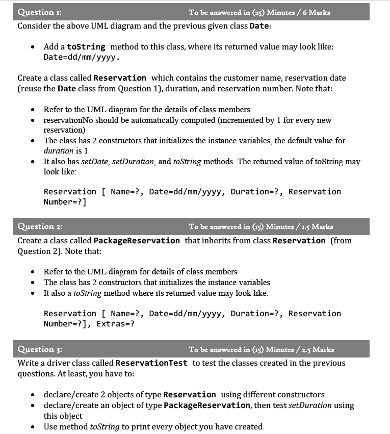 Write your name, ID, section and lab exam number at the beginning