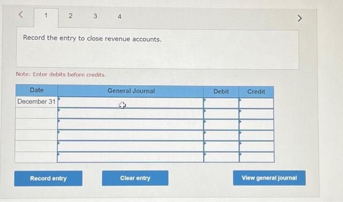 Summary is 901. Journal entry worksheet 24 Record the entry to close