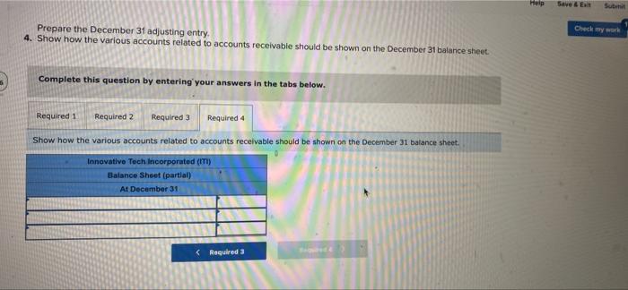 uncollectible. Required: 1. Prepare the November adjusting entry for bad debts. 2.