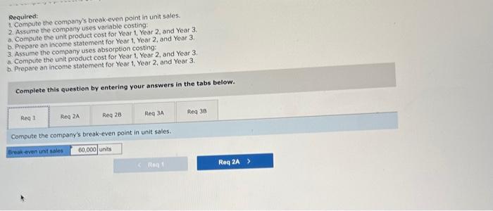 The following information pertains to each of the company's first three years