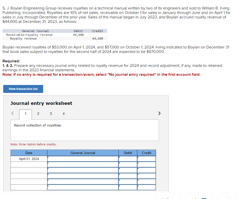  S. J. Boylan Engineering Group receives royalties on a technical manual