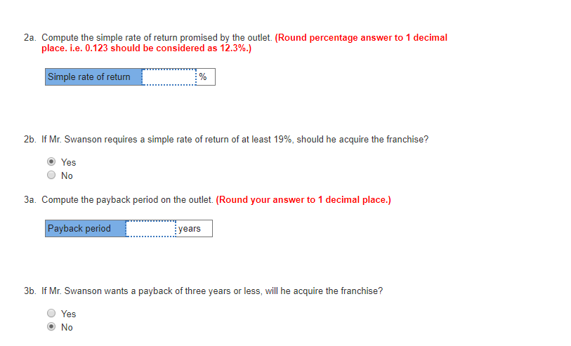 Swanson has an opportunity to acquire a franchise from The Yogurt Place,