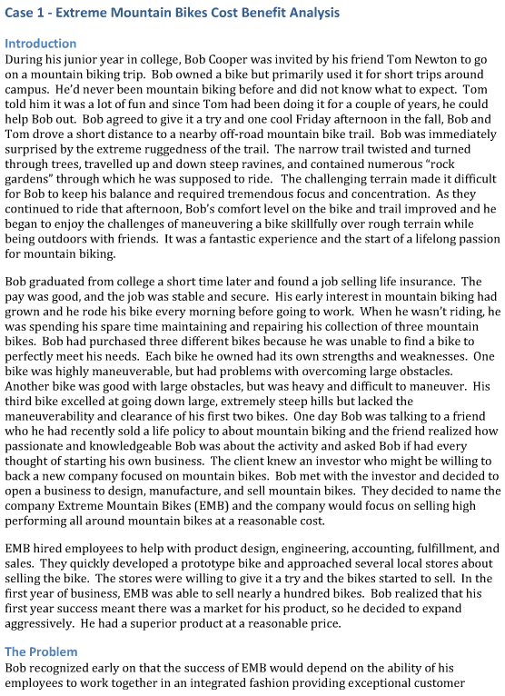 Part 1 Use Excel to create a workbook to perform a cost