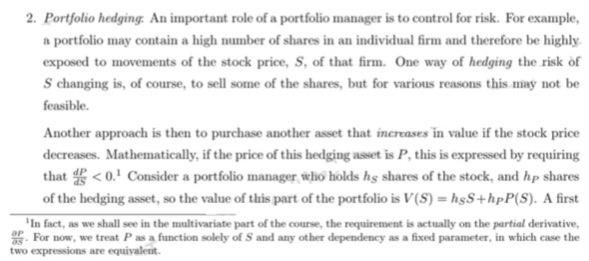 changing is, of course, to sell some of the shares, but for