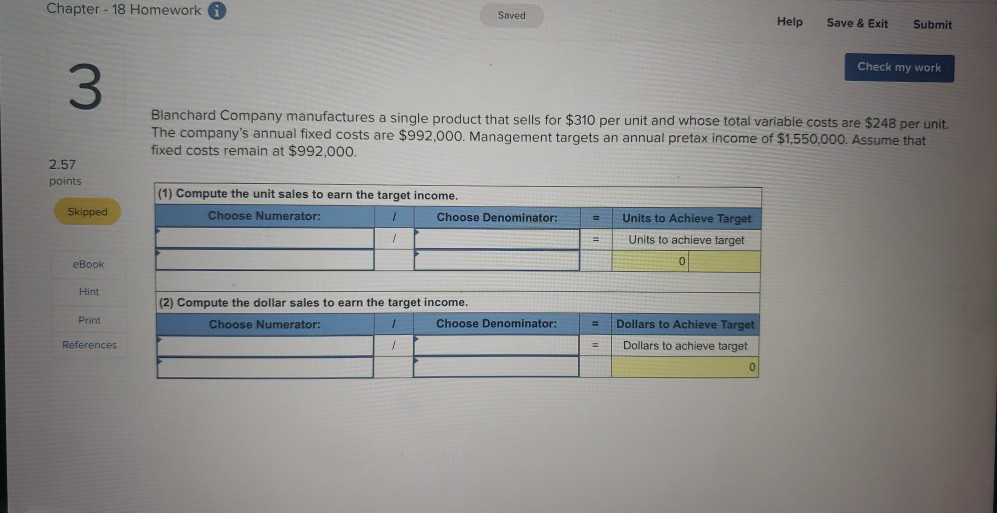 a pretax income of $158,000 in the next period. Management also predicts