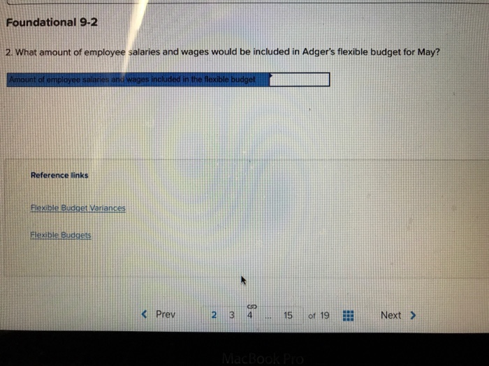 Foundational 15 [LO9-1, LO9-2, LO9-3] The following information applies to the questions