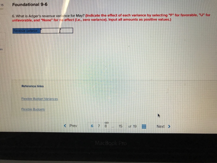 the actual results for May as shown below Fixed Element Variable Element