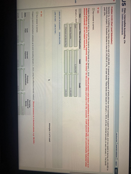  JS Keso Intermediate Accounting, 170 CALCULATOR PRINTER VERSION BACK NEXT Problem