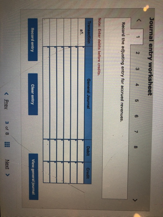 before any adjusting entries are recorded, and the right column includes the