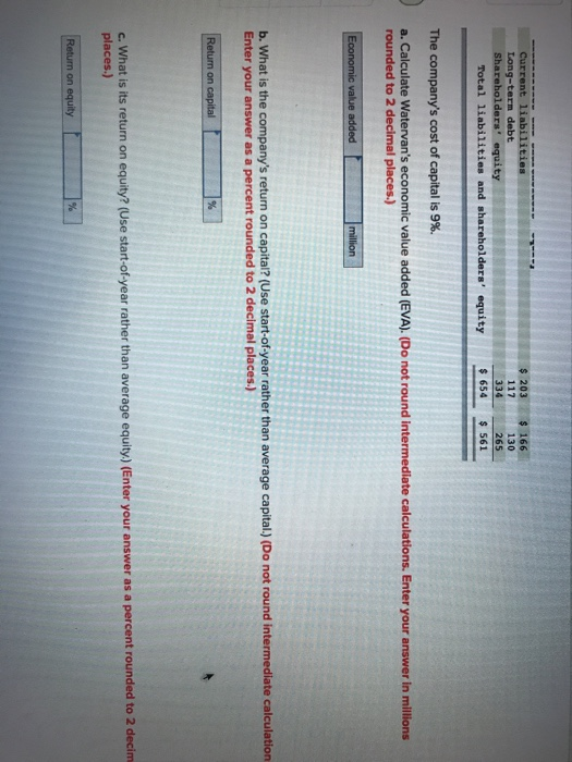 Watervan Corporation: 10 points 02:00:35 $890.00 750.00 40.00 Earnings before interest and