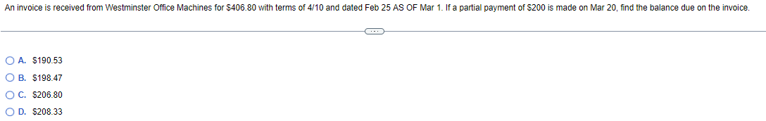 8 with terms of 1/10 prox. Find the final date on which