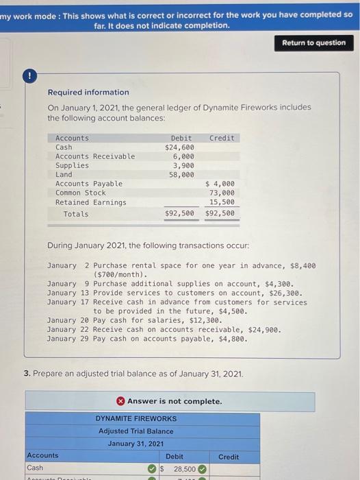  my work mode : This shows what is correct or incorrect