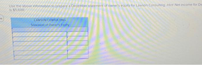(Algo) [The following information applies to the questions displayed below] Lawson Consulting,