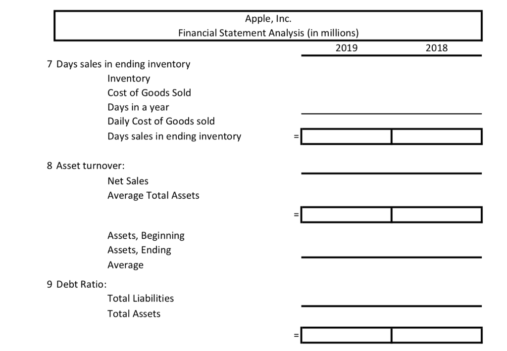 to make the calculations. Also attached, are worksheets that present the formulas