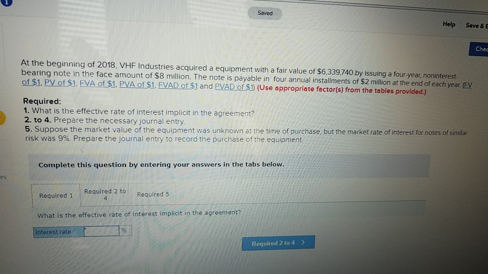 Saved Help Save & E Chec At the beginning of 2018,