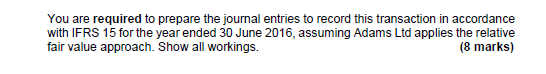 in the Yellow Answer Booklet provided QUESTION 2: EPS AND REVENUE RECOGNITION