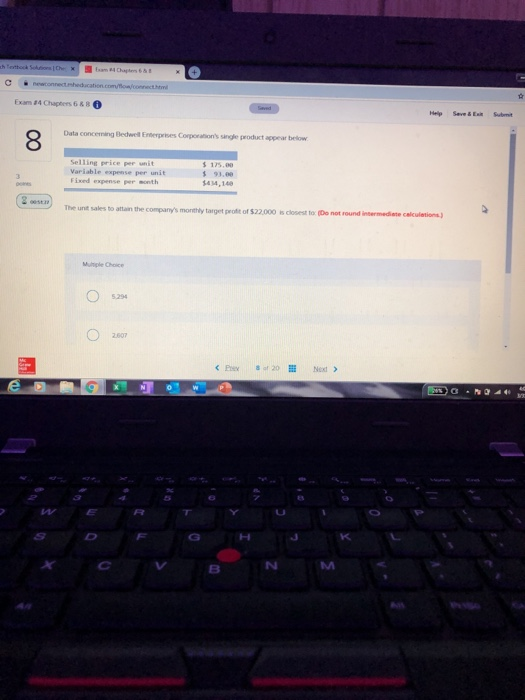  Exam Chapter 63 Duta concentr es Corpor ductor Variable spese per