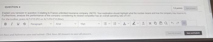  QUESTION 4 15 int Explain your answer in question 3 relating