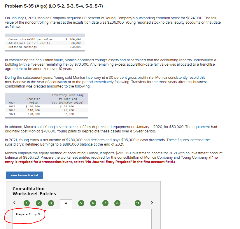 Question: prepare entry *G preapre entry *S prepare entry *A Prepare