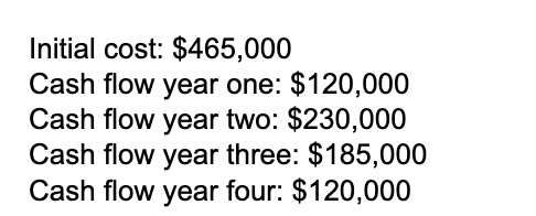 projected cash flows: a. Using a discount rate of 11% for this