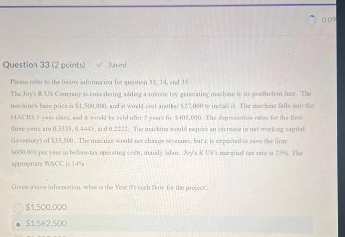  Please refer to the below information for question 33,34 , and