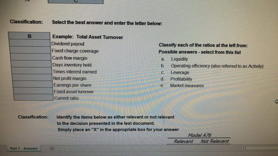 above) into the space provided in the Excel worksheet file where indicated: