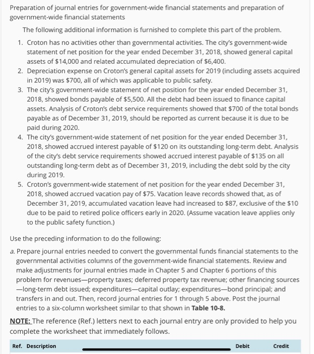 please guide me in how to finish the problem Preparation of journal