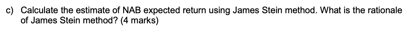 National Bank of Australia (NBA), the variance of NAB sample mean, the