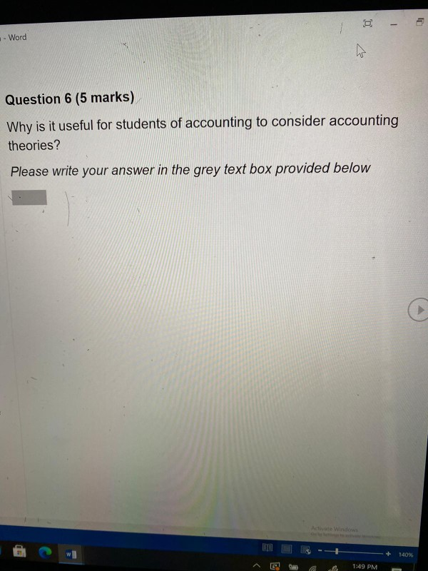  - - Word Question 6 (5 marks) Why is it useful