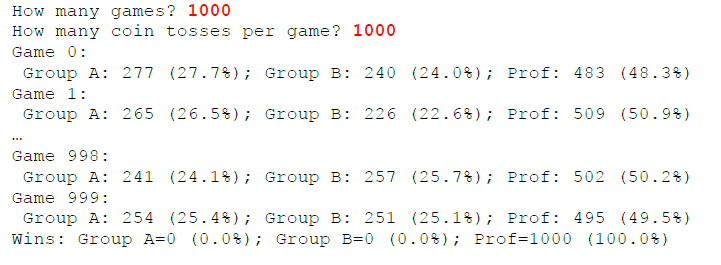 **Please read carefully! Program needs to work not only for the sample