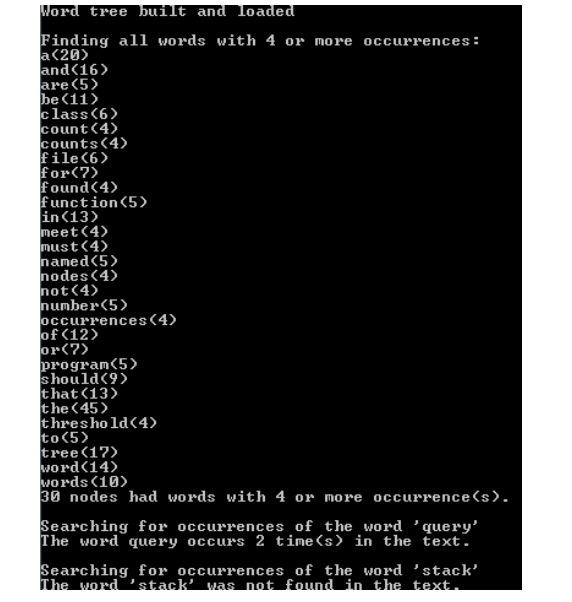 Overview: file you have to complete is WordTree.h, WordTree.cpp, main.cpp PLEASE ANSWER