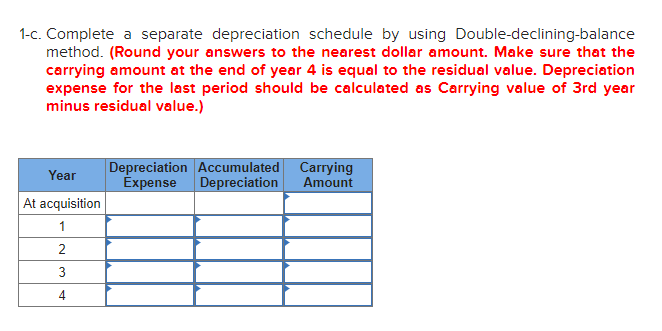 year at a cost of $8,800. The estimated useful life was four
