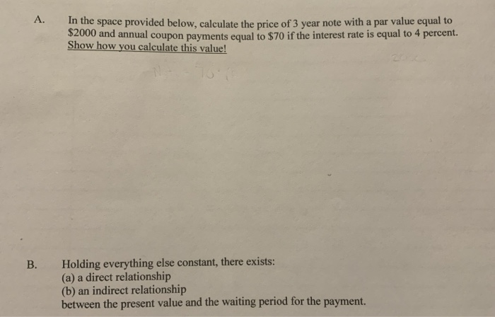  please explain how to solve part A. and breakdown formulas used.