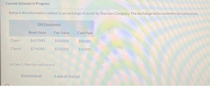  Current Attempt in Progress Below is the information relative to an