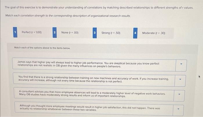 to implement policies and practices that have positive impact. Correiations telf you