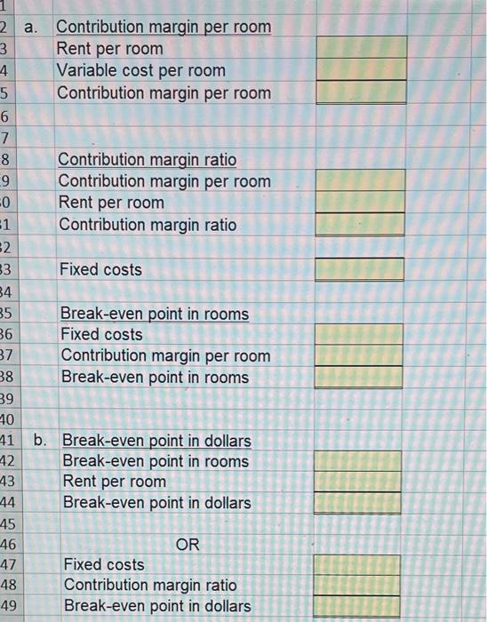 last class! A . B C DE F G 1 E5.9 Compute