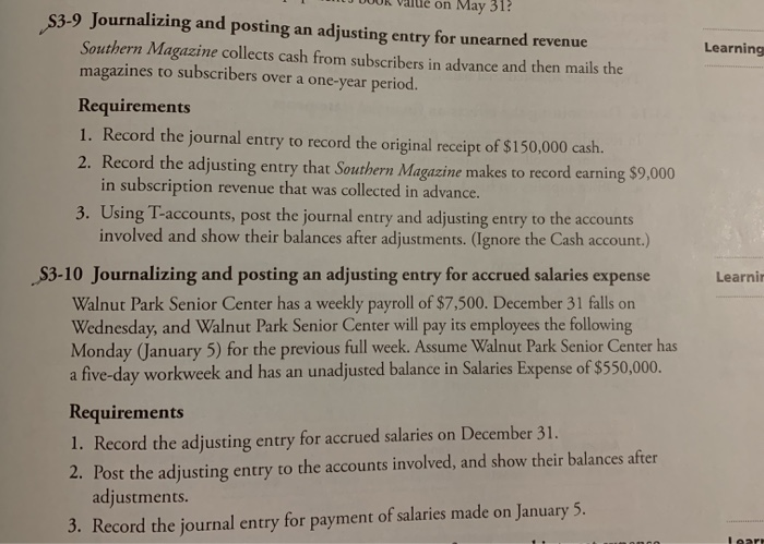 please answer s3-9 and s3-10 TT DUUR Value on May 31? S3-9