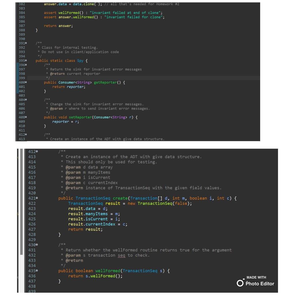 storing them in and retrieving them from an array. In no places