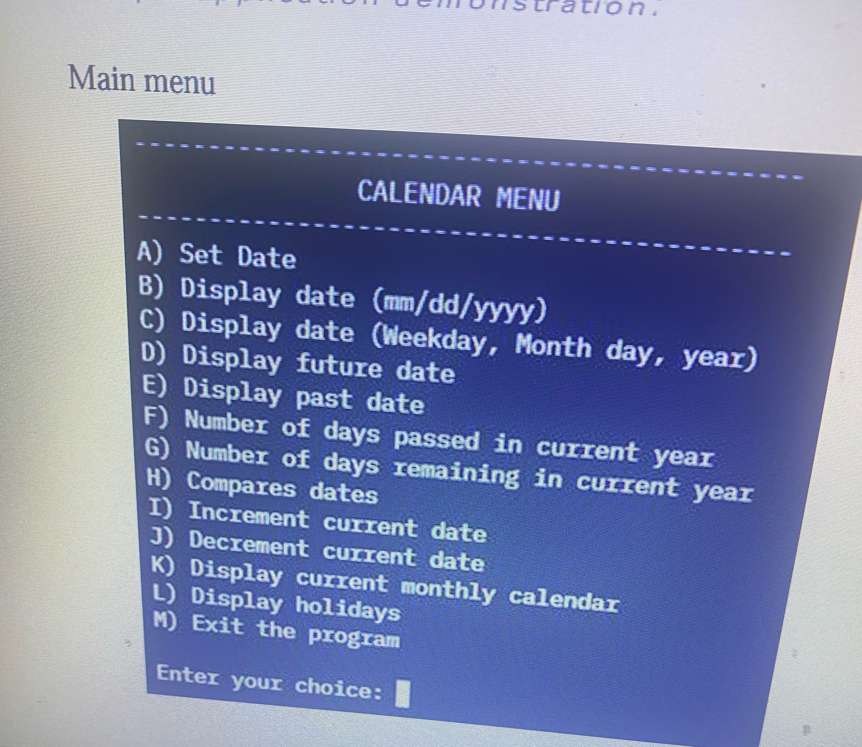  Do it in C++. Date Class Project In this project, you