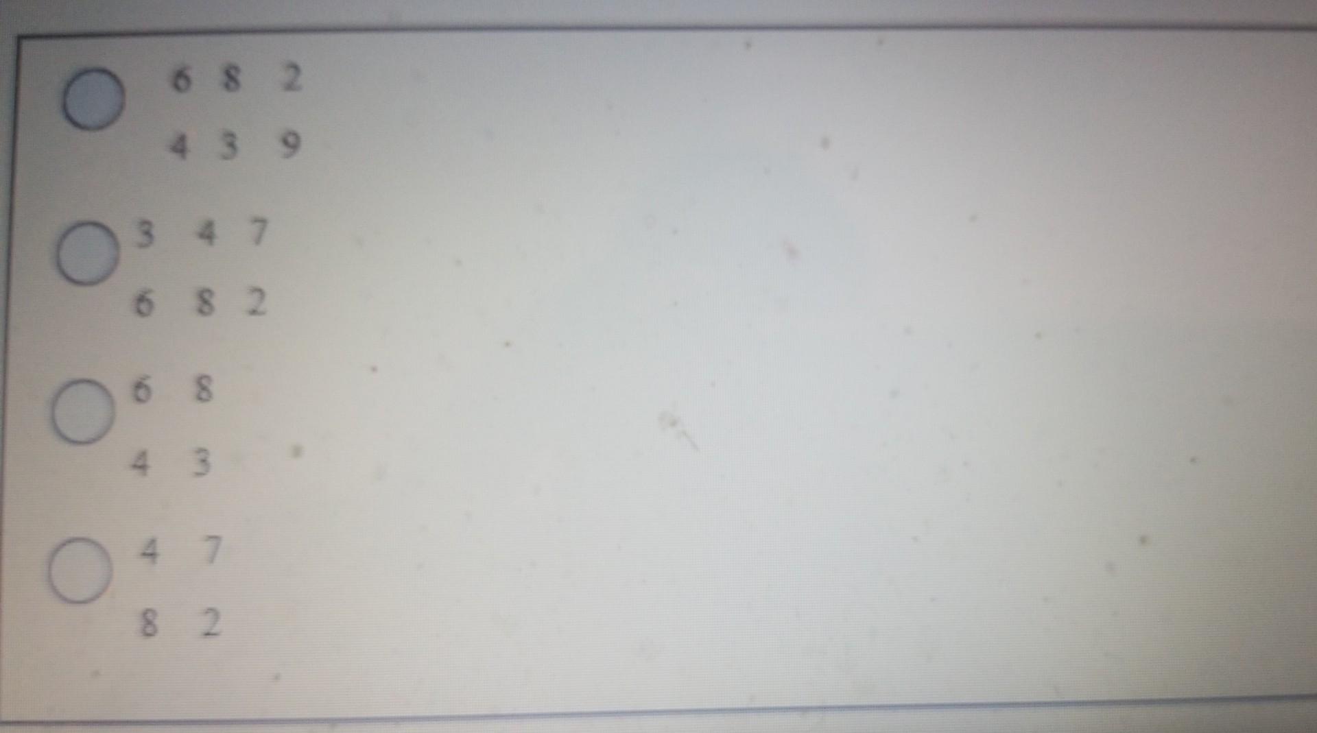 below: 682 682 439 347 682 68 43 47 82