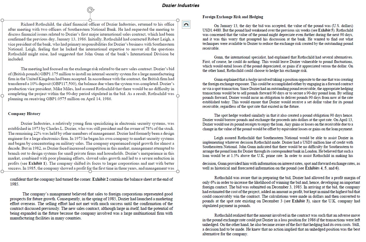 Case Solution and analysis review Rothschild realized that the amount involved in