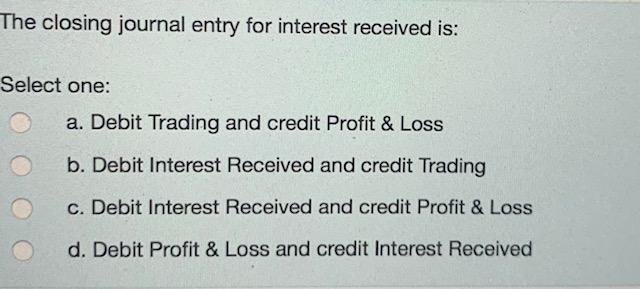  Could you please explain why its not to debit the interest