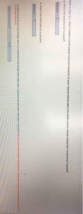 Maturity) Yield to Maturity 2% PV of Coupons PV of Principal Bond