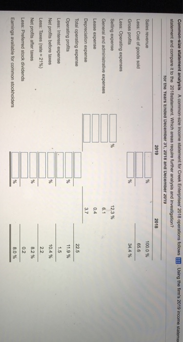 2018 operations follows statement and compare it to the 2010statement which areas