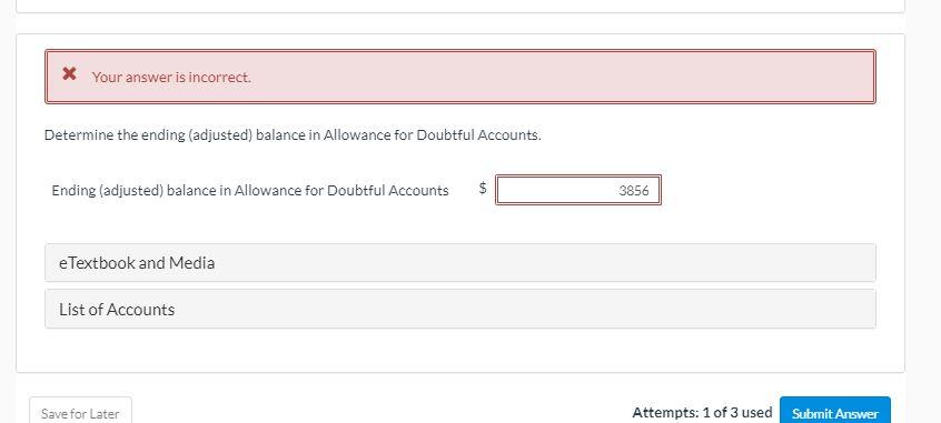 balance) $151.000 Allowance for doubtful accounts (beginning balance) 11,400 Net credit sales
