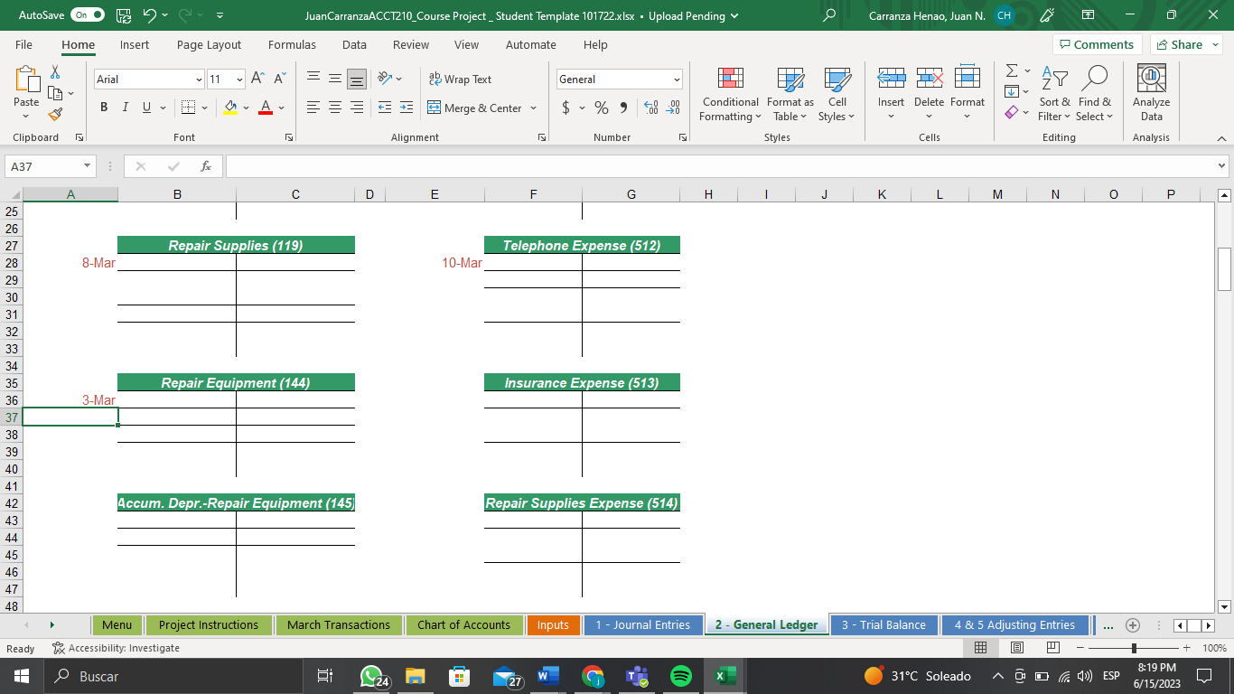 Worksheet. Howard's Flight Radio Management Corporation Trial Balance Iust be Manually Updated