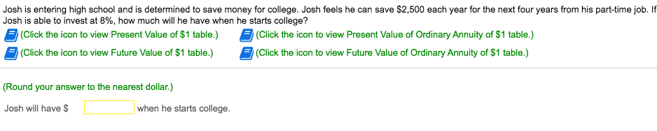  Please help! Josh is entering high school and is determined to