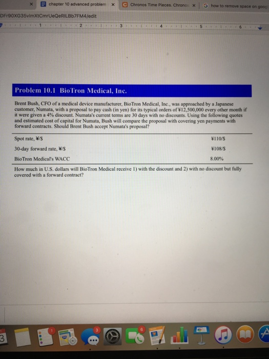  chapter 10 advanced problem x C Chronos Time Pieces. Chrono: X