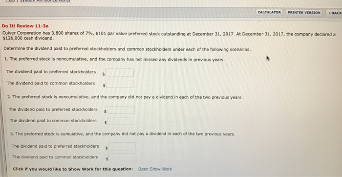 11-3a CALCULATOR PRINTER TRSON BACK Do It! Review 11-3a culver corporation